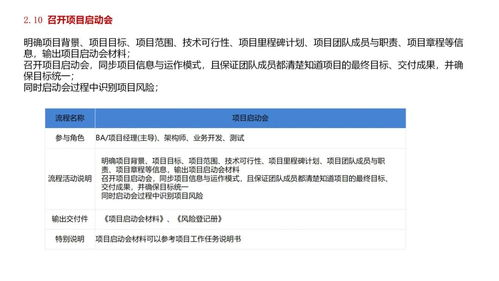 軟件公司項目產品開發全流程及交付物,附案例